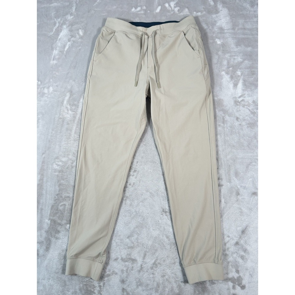 Birddogs Jogger Pants Mens XL Beige Lined Drawstring Performance Golf Stretch